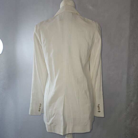 JUDITH & CHARLES Sz 6 White Blazer - Picture 2 of 8
